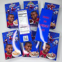 Load image into Gallery viewer, Custom Mini Cereal Boxes