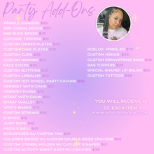 Load image into Gallery viewer, Party Add-Ons