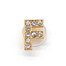 Load image into Gallery viewer, Gold Rhinestone Letter Charms
