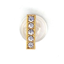Load image into Gallery viewer, Gold Rhinestone Letter Charms