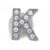 Load image into Gallery viewer, Silver Rhinestone Letter Charms