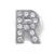Load image into Gallery viewer, Silver Rhinestone Letter Charms