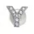 Load image into Gallery viewer, Silver Rhinestone Letter Charms