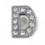 Load image into Gallery viewer, Silver Rhinestone Letter Charms