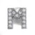 Load image into Gallery viewer, Silver Rhinestone Letter Charms