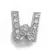 Load image into Gallery viewer, Silver Rhinestone Letter Charms