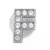 Load image into Gallery viewer, Silver Rhinestone Letter Charms