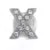 Load image into Gallery viewer, Silver Rhinestone Letter Charms