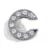 Load image into Gallery viewer, Silver Rhinestone Letter Charms