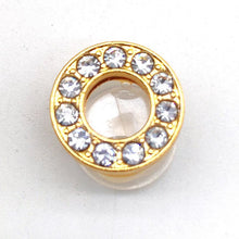 Load image into Gallery viewer, Gold Rhinestone Letter Charms