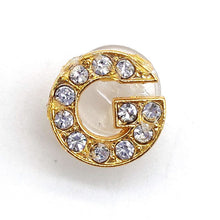 Load image into Gallery viewer, Gold Rhinestone Letter Charms