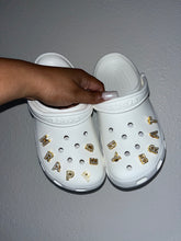 Load image into Gallery viewer, Gold Rhinestone Letter Charms