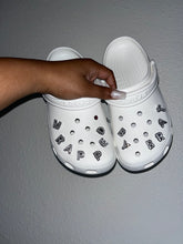 Load image into Gallery viewer, Silver Rhinestone Letter Charms