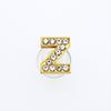 Load image into Gallery viewer, Gold Rhinestone Letter Charms