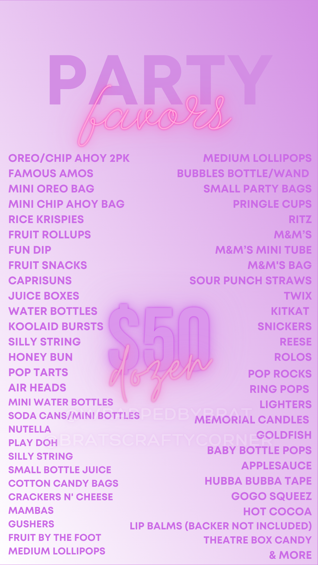 Party Favors