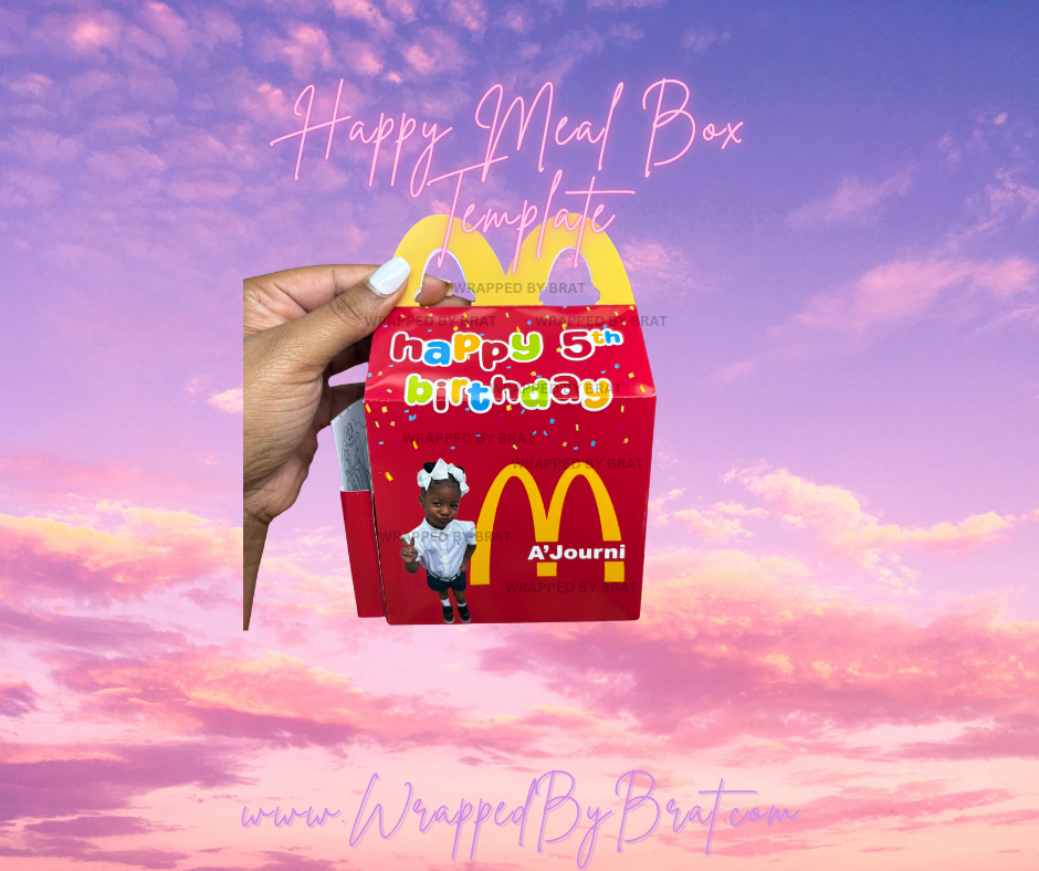 Template for Happy Meal Box