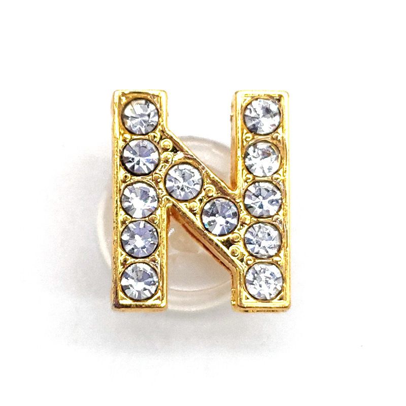 Gold Rhinestone Letter Charms – Wrapped By Brat